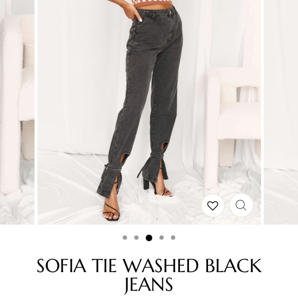 12th Tribe Ankle Tie Black Jeans